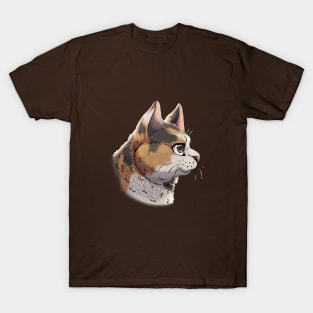 Tortoiseshell Torbie British Shorthair Side Portrait T-Shirt